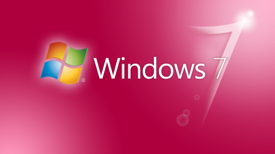 Windows 7 Logo Pink